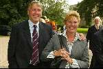 Veldhoven 4 september 2002
VVCS Voetbalgala in Koningshof
Pim Doesburg met vrouw