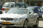 Hilversum26 augustus 2002
Robert Jensen in zijn nieuwe mercedes SL 500
