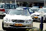 Hilversum26 augustus 2002
Robert Jensen in zijn nieuwe mercedes SL 500