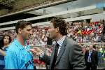 Eindhoven 6 augustus 2002
Opening PSV stadion met de oud spelers 1988
Luc Nilis en Ronald Waterreus