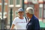 Amsterdam 16 augustus 2002
Sylvia Kristel met vriend