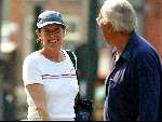 Amsterdam 16 augustus 2002
Sylvia Kristel met vriend