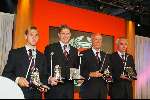 Veldhoven 4 september 2002
VVCS Voetbalgala in Koningshof
Thomas BuffelEdwin Zoetebier, Jorien vd Herrik en Bert v Marwijk
