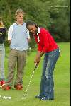 Voorthuizen 25 augustus 2002
Onderweg naar morgen op de Golfbaan.
Yasmin Sendar tijdens een partijtje golf