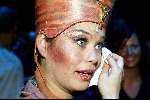 Scheveningen 3 augustus 2003
Laatste voorstelling van Aida in het circustheater.
Antje Monteiro  huilen