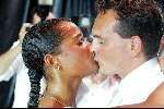 Scheveningen 3 augustus 2003
Laatste voorstelling van Aida in het circustheater.
Chaira Borderslee  met vriend