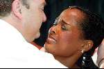 Scheveningen 3 augustus 2003
Laatste voorstelling van Aida in het circustheater.
Chaira Borderslee  met vriend
