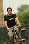 Amsterdam 1 augustus 2003
Joost zwagerman op fiets