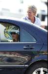 Porto Ercole 6 augustus 2003
Mabel Wisse Smit in een volgauto