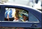 Porto Ercole 6 augustus 2003
Mabel Wisse Smit in een volgauto