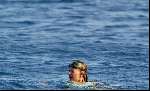 Porto Ercole 6 augustus 2003
Mabel Wisse Smit zwemmend bij de Jumbo VI met