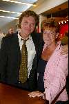 Amsterdam 30 augustus 2003
Premiere onder ons in de meervaart
Pamela Teves met de schrijver van het stuk edwin....