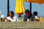 Amsterdam 26 augustus 2003
Patty Brard  op terras van huis ter duin in noordwijk