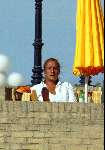 Amsterdam 26 augustus 2003
Patty Brard  op terras van huis ter duin in noordwijk