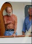Porto Ercole 6 augustus 2003
Prins Bernhard op de Jumbo VI met beveiligingsbeambte