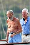 Porto Ercole 6 augustus 2003
Prins Bernhard op de Jumbo VI met beveiligingsbeambte