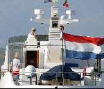 Porto ercole 5 augustus 2003
Prins Friso  op de jumbo VI