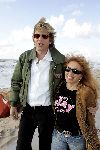 Bloemendaal 31 augustus 2004
Feestje radio Veronica bij strandtent Vroeger.
Adam Curry met Patricia Paay