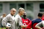 Amsterdam 31 juli 2004
Arsene Wenger tijdens training van Arsenal