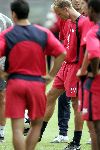 Amsterdam 31 juli 2004 
Dennis Bergkamp tijdens training van Arsenal