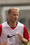 Amsterdam 31 juli 2004
Dennis Bergkamp at the training of Arsenal