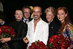 Den Haag 30 augustus 2004
Premiere Passion in schouwburg Den Haag.
Vera Mann Stanley Burlesson  Pia Douwes en Ellen Vogel