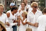 Amsterdam7 augustus 2004
Gay Parade Amsterdam.Gerard Joling   Silvana Borsato en Wino Omtzigt