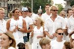Amsterdam7 augustus 2004
Gay Parade Amsterdam.Gerard Joling   Silvana Borsato en Wino Omtzigt