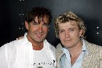 Loosdrecht 31 augustus 2004
Persconferentie Gerard Joling bij Zin in Loosdrecht.
Gerard Joling met   Hans Klok