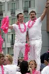 Amsterdam7 augustus 2004
Gay Parade Amsterdam. 
Henk Krol met vriend