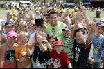 Bennekom 6 augustus 2004
Jan Smit bij SOS kinderdorpen.