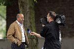 Amsterdam 26 augustus 2004
John v d Heuvel wordt geintervieuwd voor sbs 6 bij Hilton hotel.