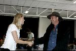 Amsterdam 1 augustus 2004
Presentatie  musical Crazy for You.
Joke de Kruyf en Dick Cohen