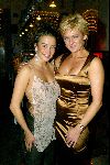 Amsterdam 19 december 2003
Orange Babies feest in Panama te Amsterdam.
Carolien Tensen met Katja Schuurman.