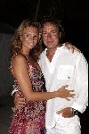 Curacao 13 augustus 2004
Marco Borsato optreden op Mambo Beach.  
Marco  met Leontine Borsato