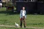 Houten 28 augustus 2004
Nico Zwinkels hond uitlaten