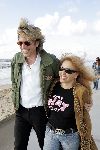 Bloemendaal 31 augustus 2004
Feestje radio Veronica bij strandtent Vroeger.
Adam Curry met Patricia Paay