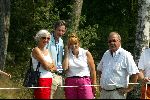 Zondag 8 Augustus 2004
Dutch KLM Open 2004 Golf
Hilversumsche golfclub
Abe Jan Ter beek met zijn vader Relus ter Beek en gezin