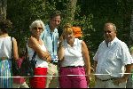 Zondag 8 Augustus 2004
Dutch KLM Open 2004 Golf
Hilversumsche golfclub
Abe Jan Ter beek met zijn vader Relus ter Beek en gezin