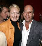 Amsterdam 25 augustus 2004
Presentatie nieuwe blad Zuid .
Rene Bloem met vriendin
