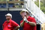Hilversum 4 augustus 2004
Prins Friso op de pro-am op de Hilversums golfclub.Robbie v Erven Dorens