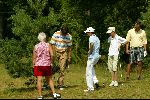 Lage Vuursche 9 Augustus 2004
Robert Jan Derksen met 3 prijswinnaars van TaylorMade
Georganiseerd door Golfers Magazine