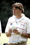 Hilversum 4 augustus 2004
 Robert Jan Derksen op de pro-am van de klm open op de hilversumse golfclub.