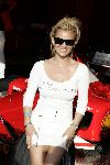 Zandvoort 7 augustus 2004
Tatjana zit op Ferrari Michael Schumacher op circuit zandvoort