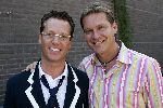 Amsterdam 17 augustus 2005
Perspresentatie rtl bij restaurant Rijk v Amsterdam.
Rudolph v Veen en Albert Verlinde