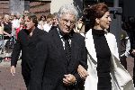 Venlo 29 augustus 2005
Begrafenis Glenn Corneille in Venlo.
Ben Cramer met zijn vrouw