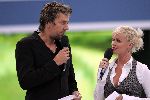 Aalsmeer 24 augustus 2005
Big Brother V bij endemol met Bridget Maasland en Ruud de Wild
Bridget