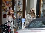 Amsterdam 10 augustus 2005
Candy Dulfer doet boodschappen op cornelis Schuytstraat met haar moeder.