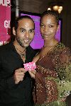 Amsterdam 31 augustus 2005
Presentatie Glamour en Lady card in Amstel hotel.
Carolina Dijkhuizen met .. Chundro