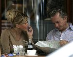 Amsterdam 20 augustus 2005
Hans Breukhoven met Connie Breukhoven en Edwin op terras bij v Dam